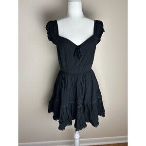 Collectif Vintage London Swing Dress Black Whimsy Goth Punk Pinup Rockabilly 6 S